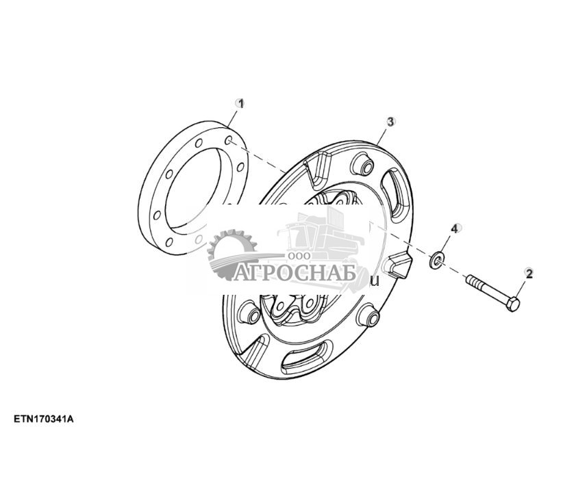 Детали крепления заднего колесного груза, с проставкой колеса 38 mm, с болтами, диаметр окружности болтов 275 mm - ST885148 121.jpg